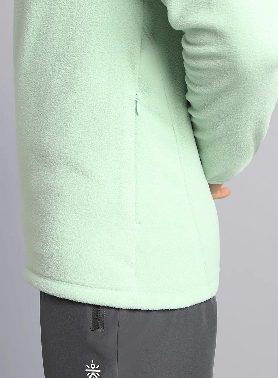 Men's Light Green Performance Pro Training Fleece Jacket - Image 11
