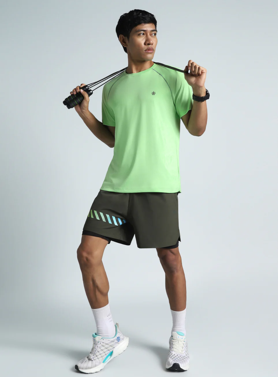 Men's Lime All Day Active Recycled Poly Performance T-shirt - Image 3