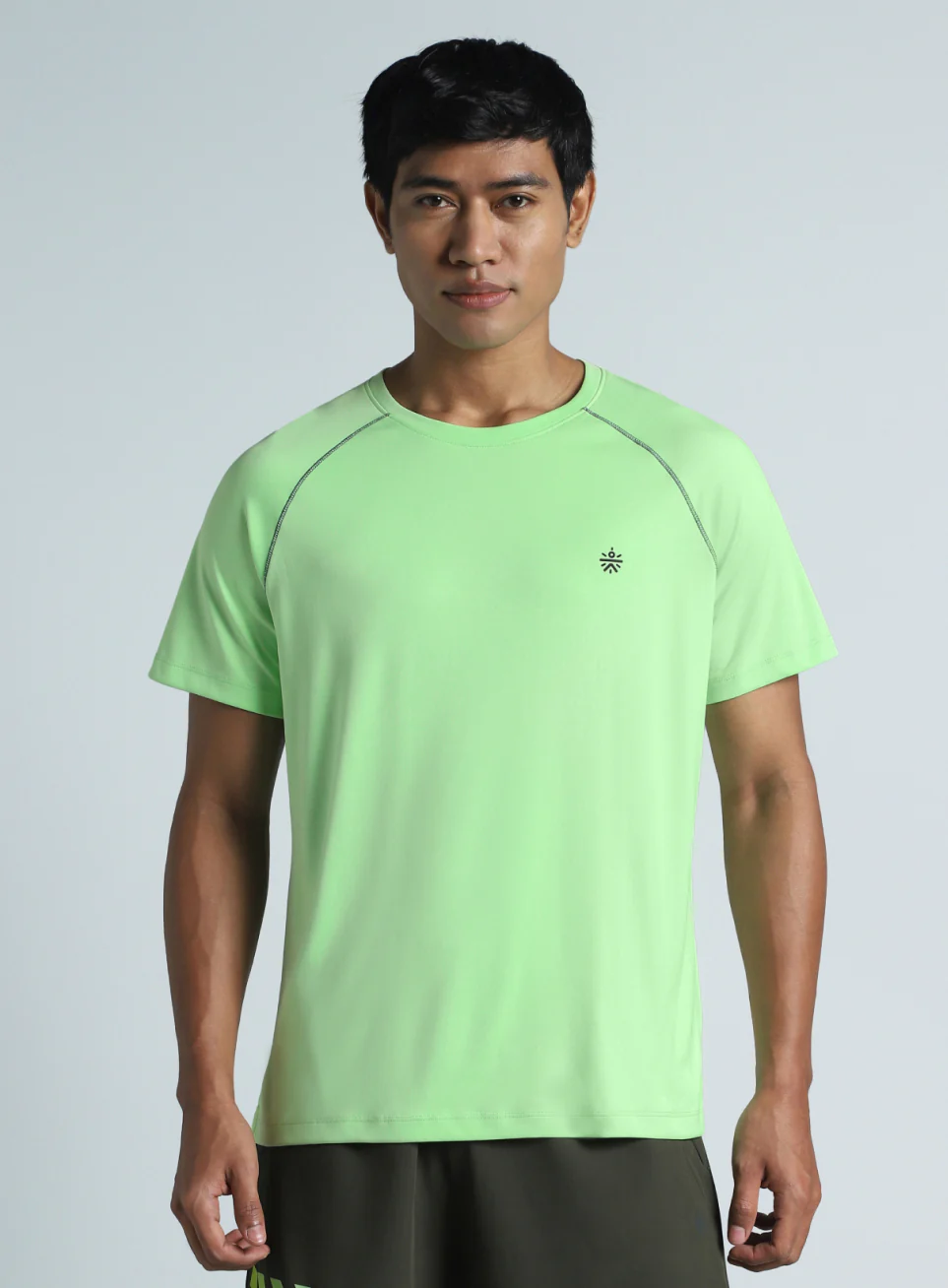 Men's Lime All Day Active Recycled Poly Performance T-shirt - Image 4