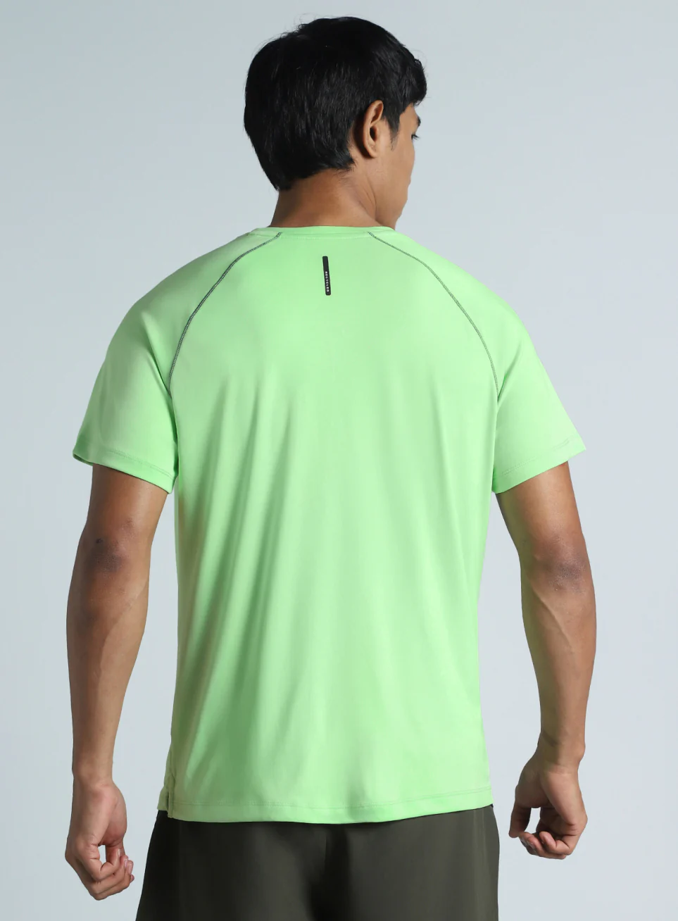 Men's Lime All Day Active Recycled Poly Performance T-shirt - Image 6