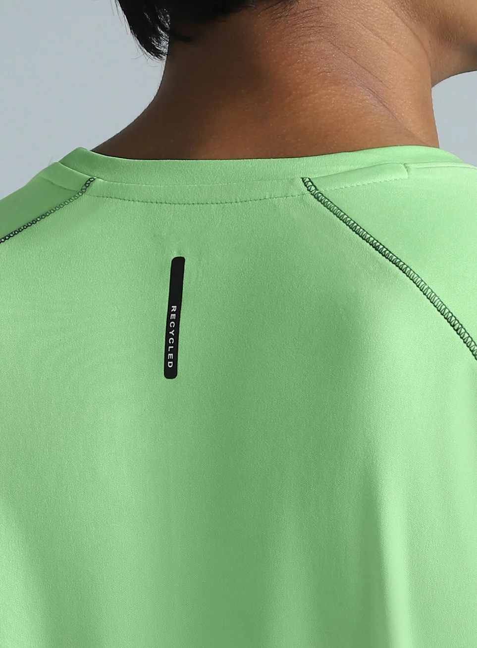 Men's Lime All Day Active Recycled Poly Performance T-shirt - Image 8
