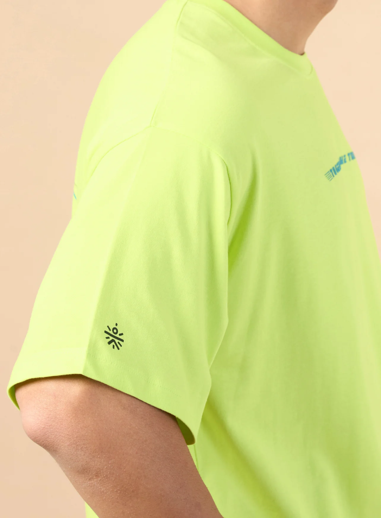 Men's Lime Community Graphic Oversized fit T-shirt - Image 9