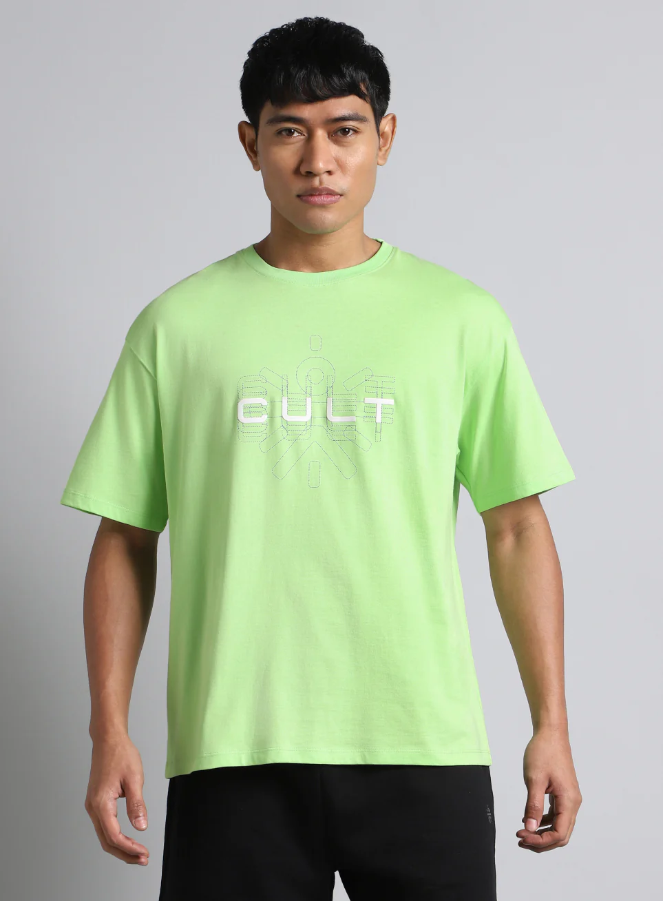 Men's Lime Cult Brand Carrier Graphic T-shirt - Image 4