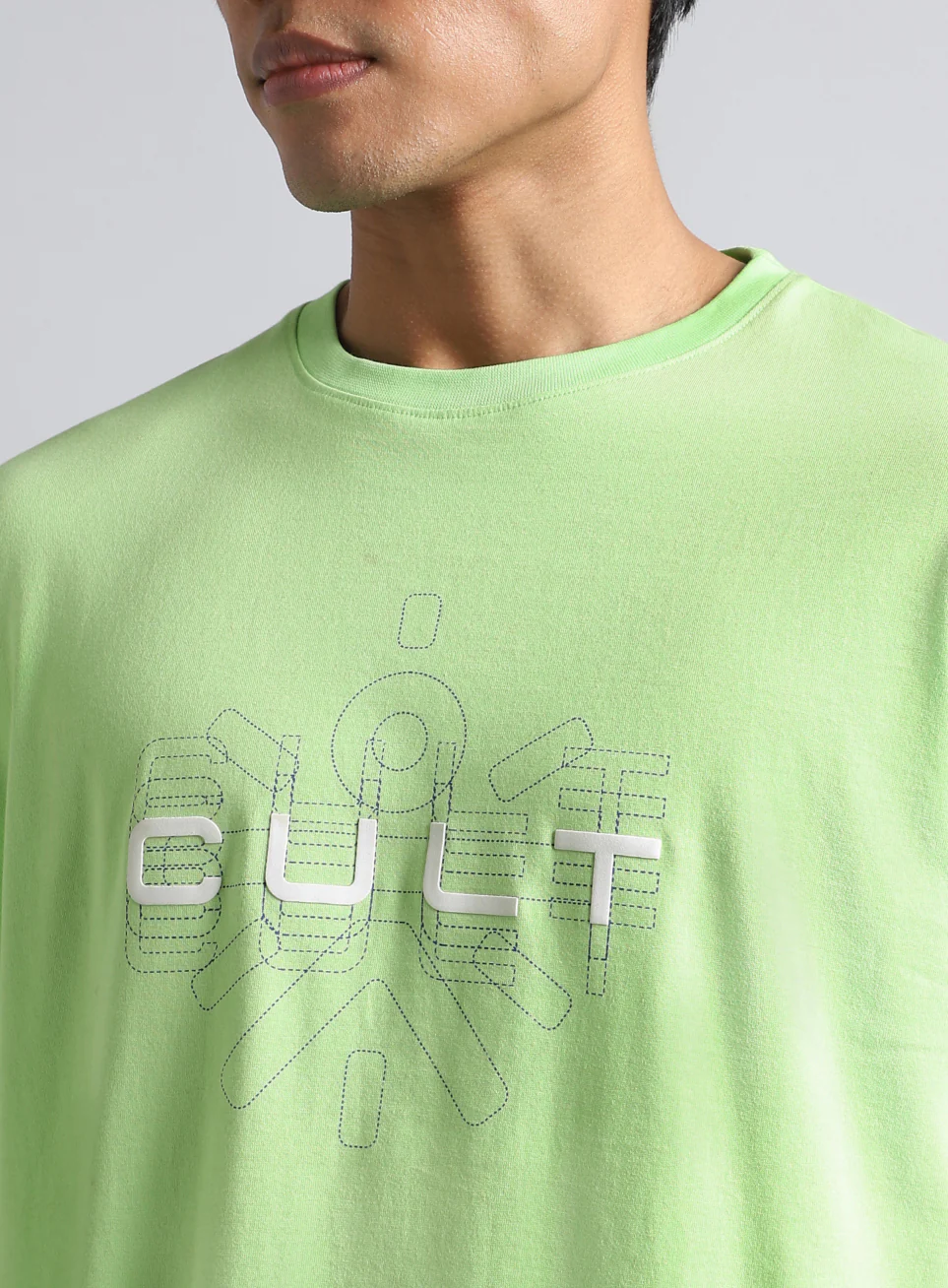 Men's Lime Cult Brand Carrier Graphic T-shirt - Image 7