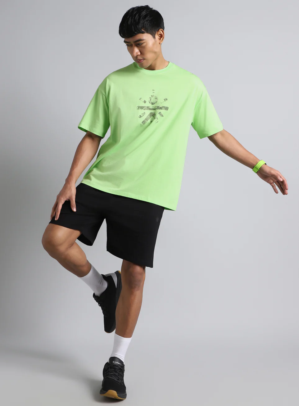 Men's Lime Cult Brand Carrier Oversized Fit T-shirt - Image 2