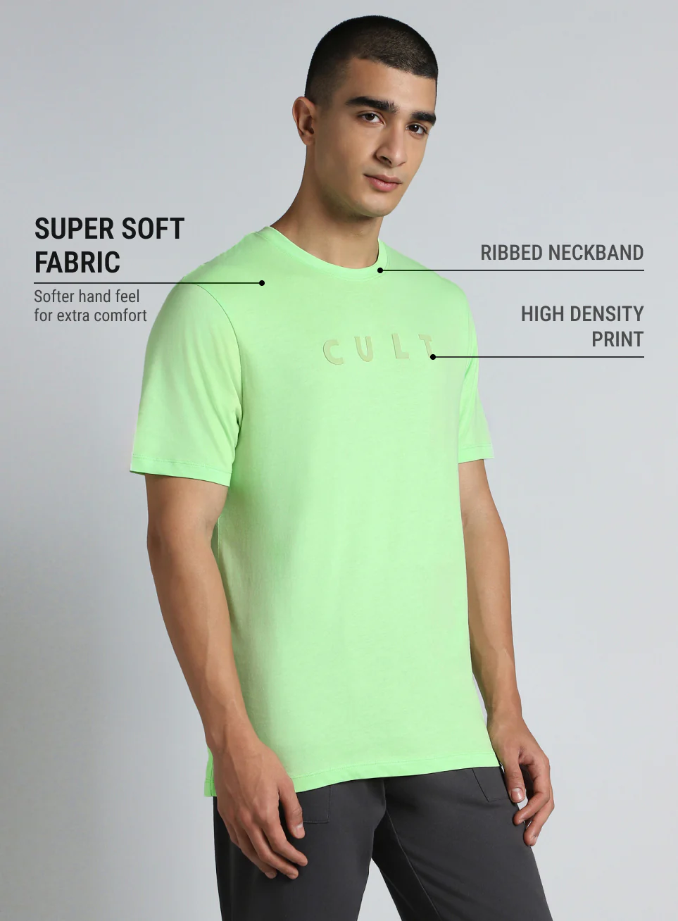 Men's Lime Cult Graphic T-shirt - Image 5