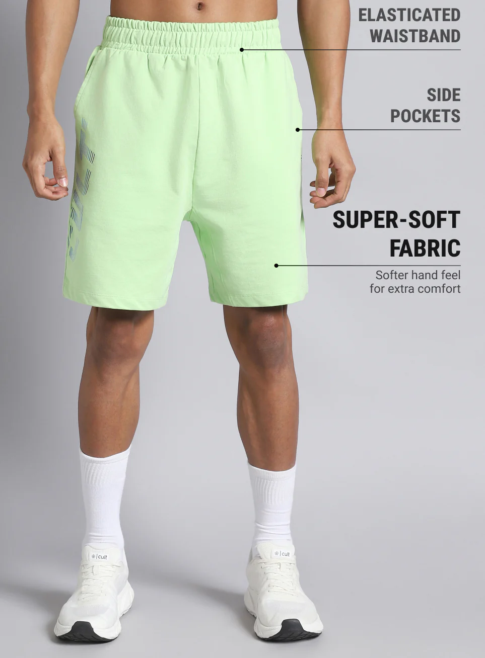 Men's Lime Dance Brand Carrier Shorts - Image 4