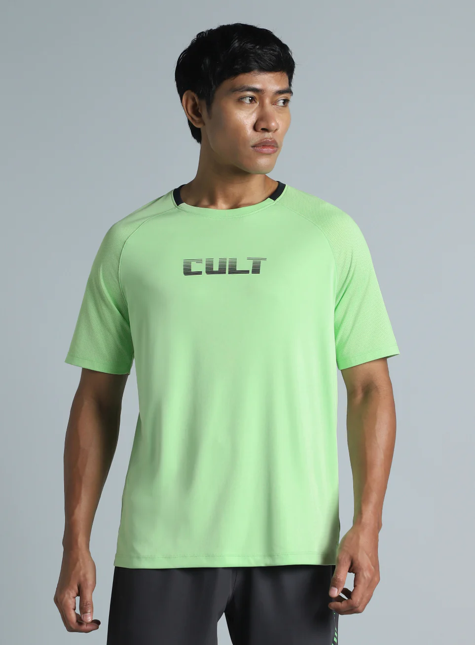 Men's Lime HIIT Recycled Poly Performance T-shirt - Image 4