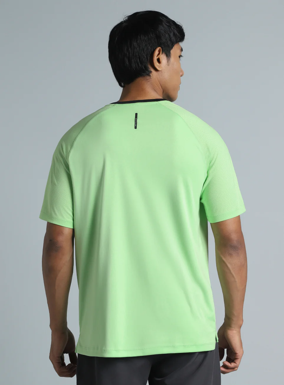 Men's Lime HIIT Recycled Poly Performance T-shirt - Image 6