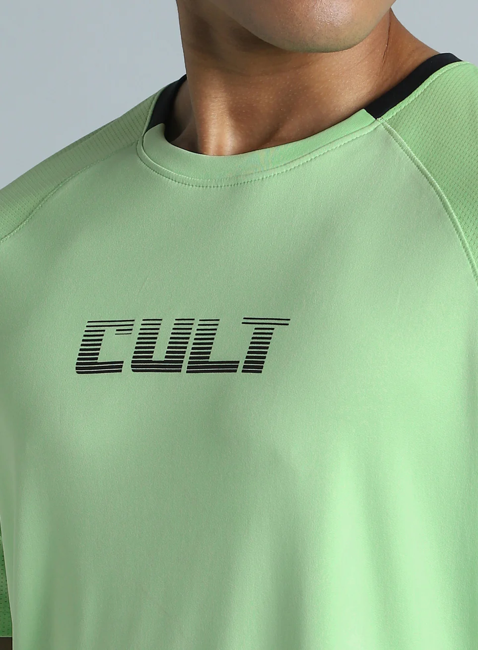Men's Lime HIIT Recycled Poly Performance T-shirt - Image 7