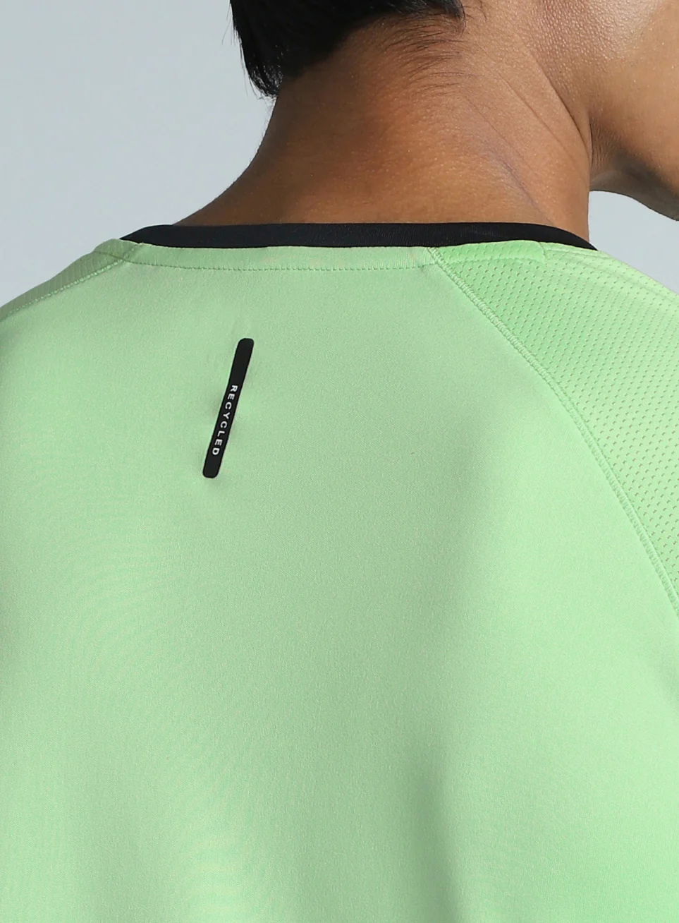 Men's Lime HIIT Recycled Poly Performance T-shirt - Image 8