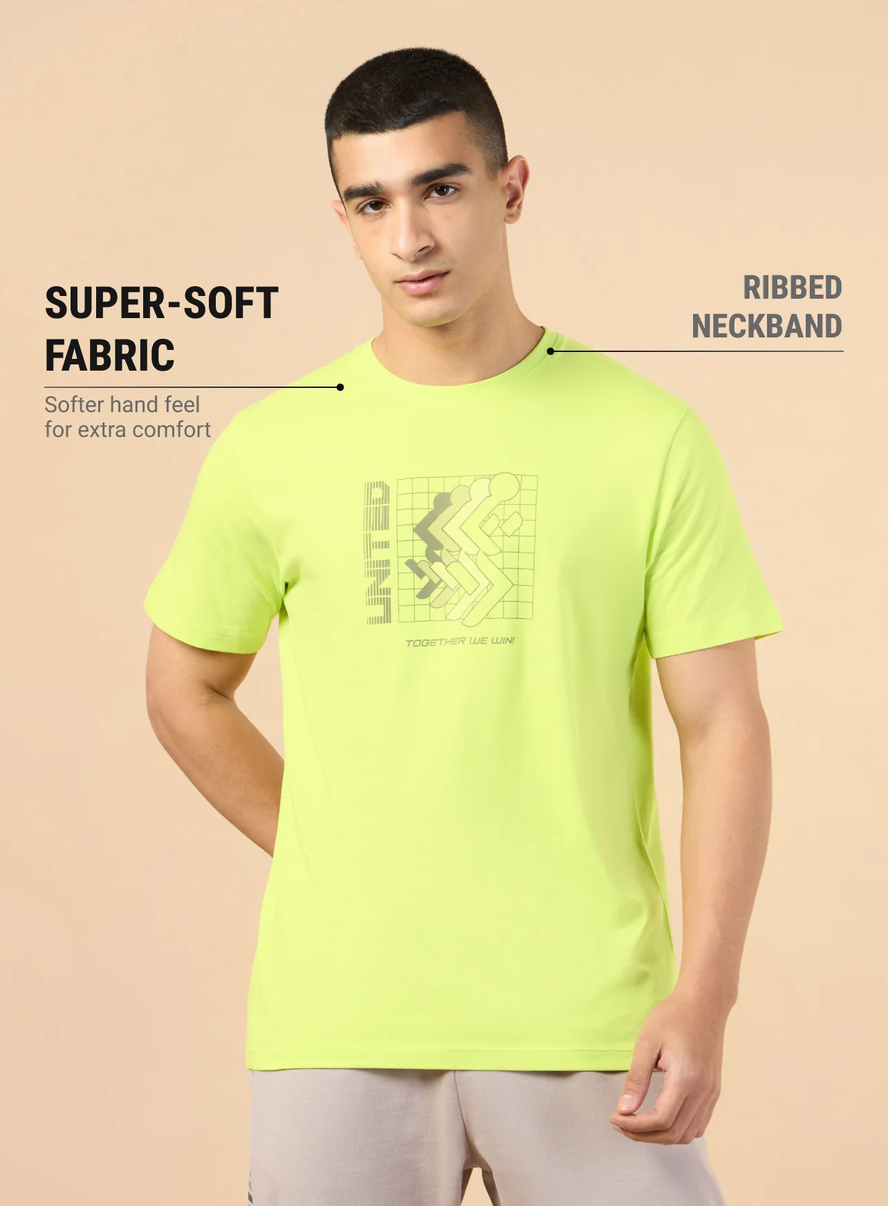 Men's Lime Marathon Graphic T-shirt - Image 4