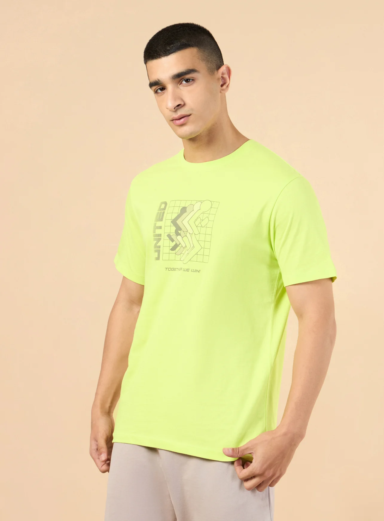 Men's Lime Marathon Graphic T-shirt - Image 5