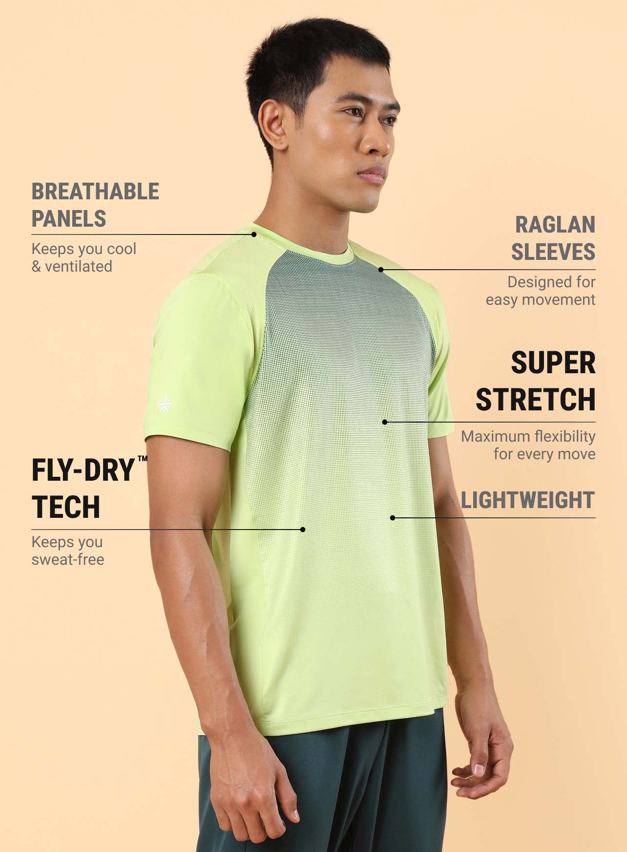 Men's Lime Max Play Workout T-shirt - Image 5