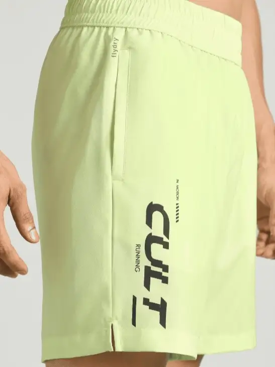 Men's Lime Motion Graphic Running Shorts - Image 9