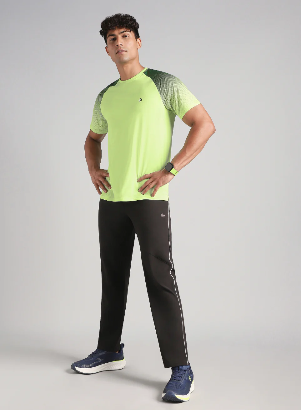 Men's Lime Power Pop Training T-Shirt - Image 3