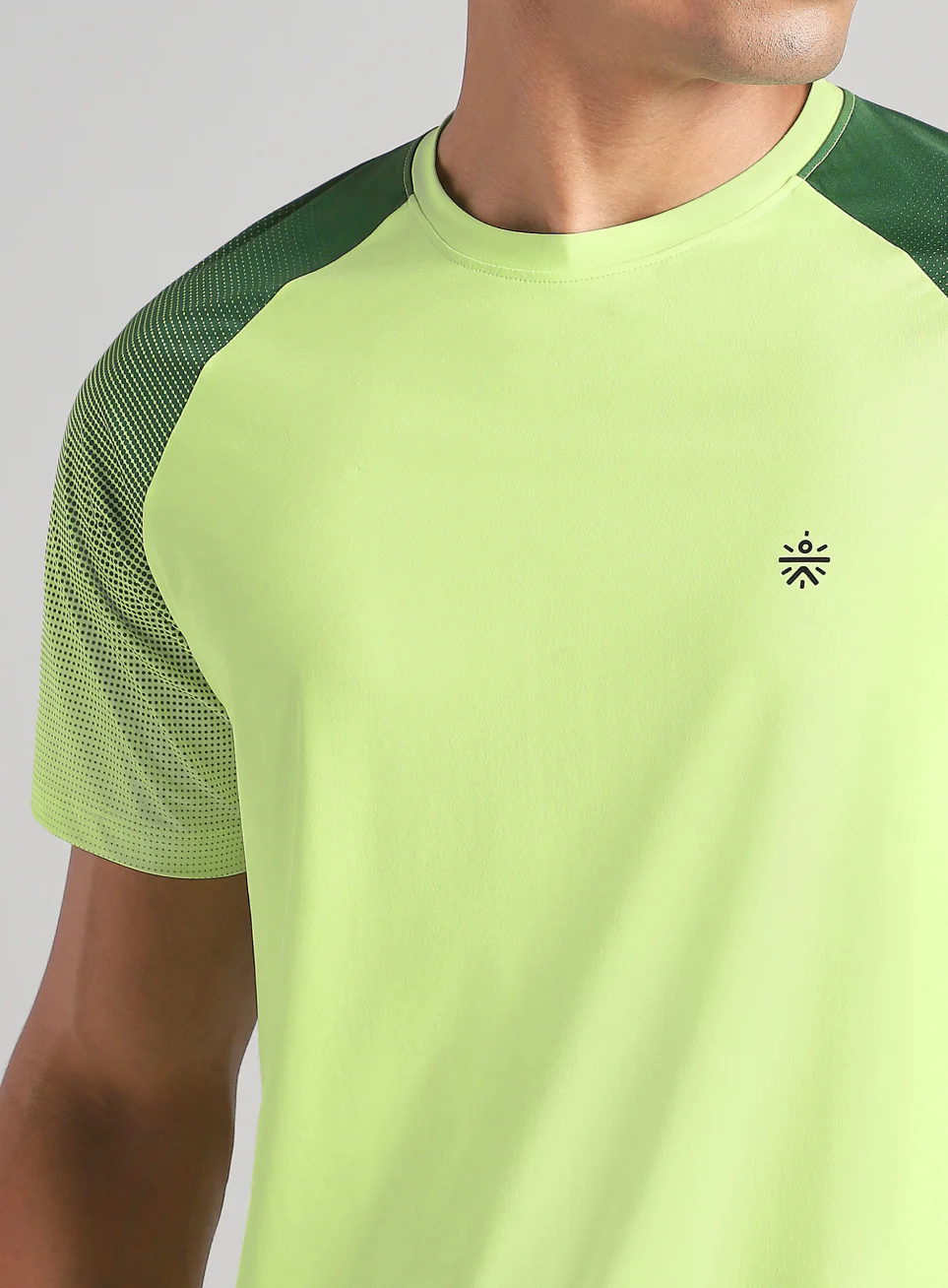 Men's Lime Power Pop Training T-Shirt - Image 7
