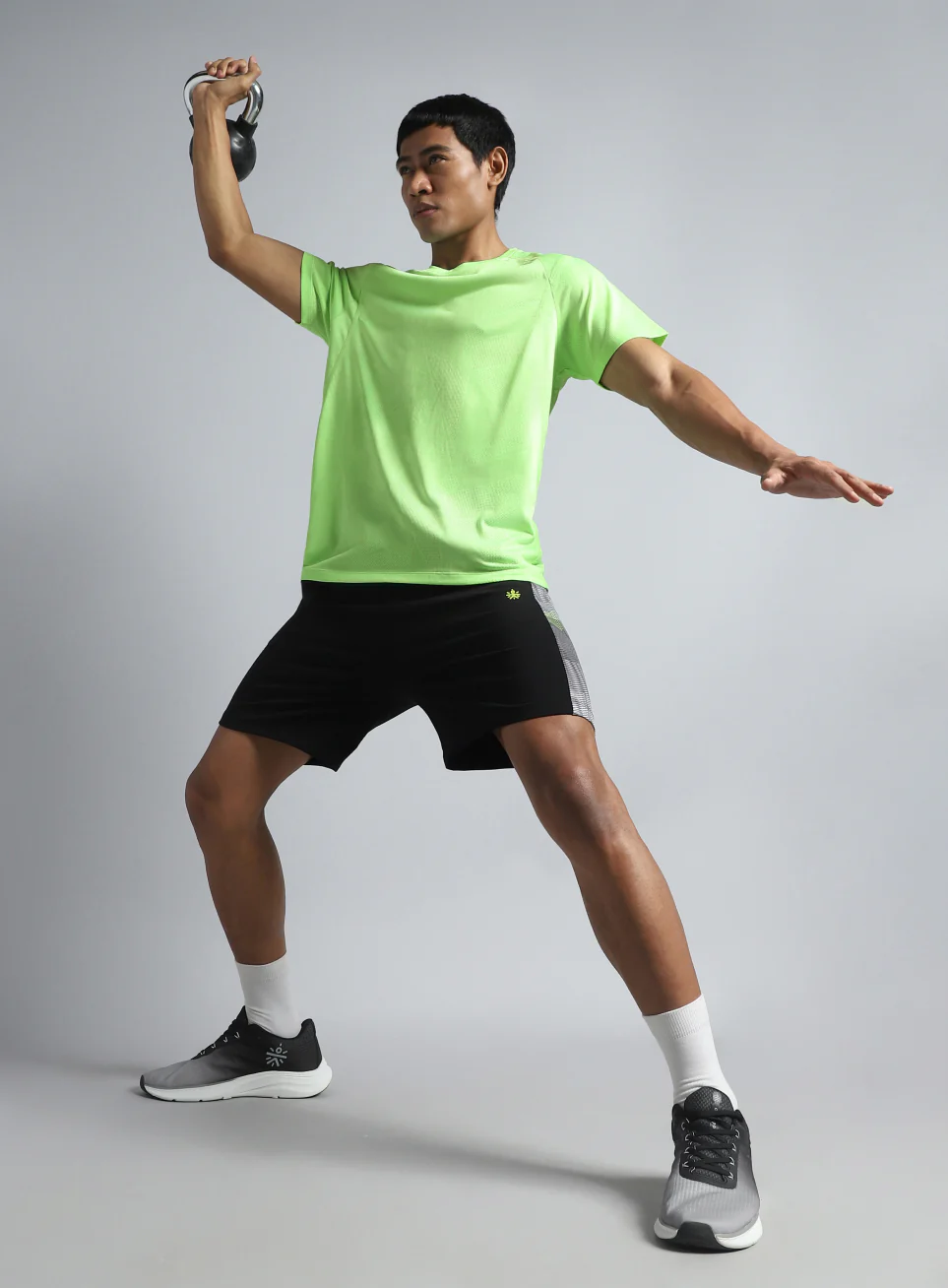Men's Lime Power Training Sculpted T-shirt - Image 2
