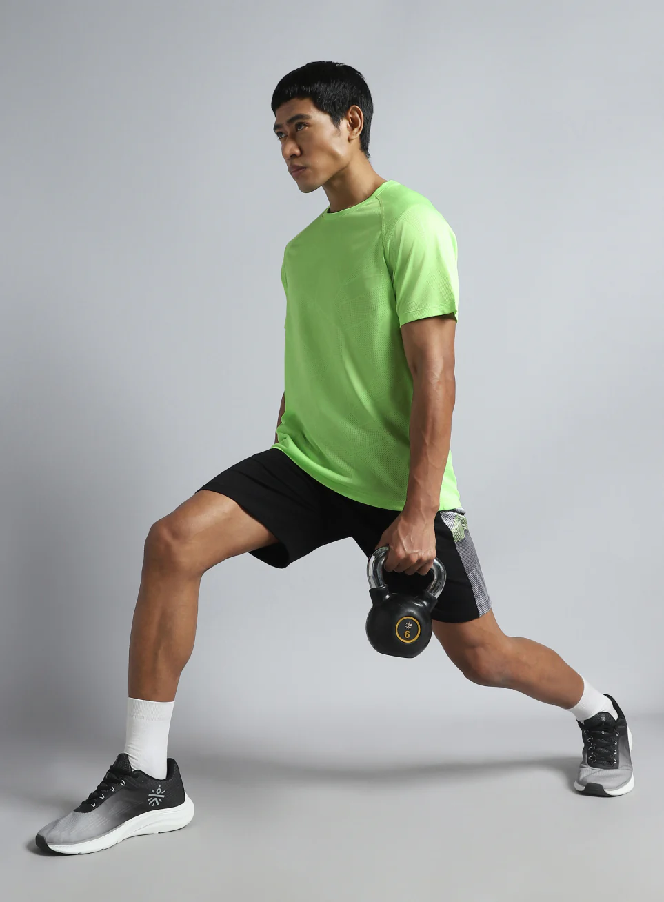 Men's Lime Power Training Sculpted T-shirt - Image 3