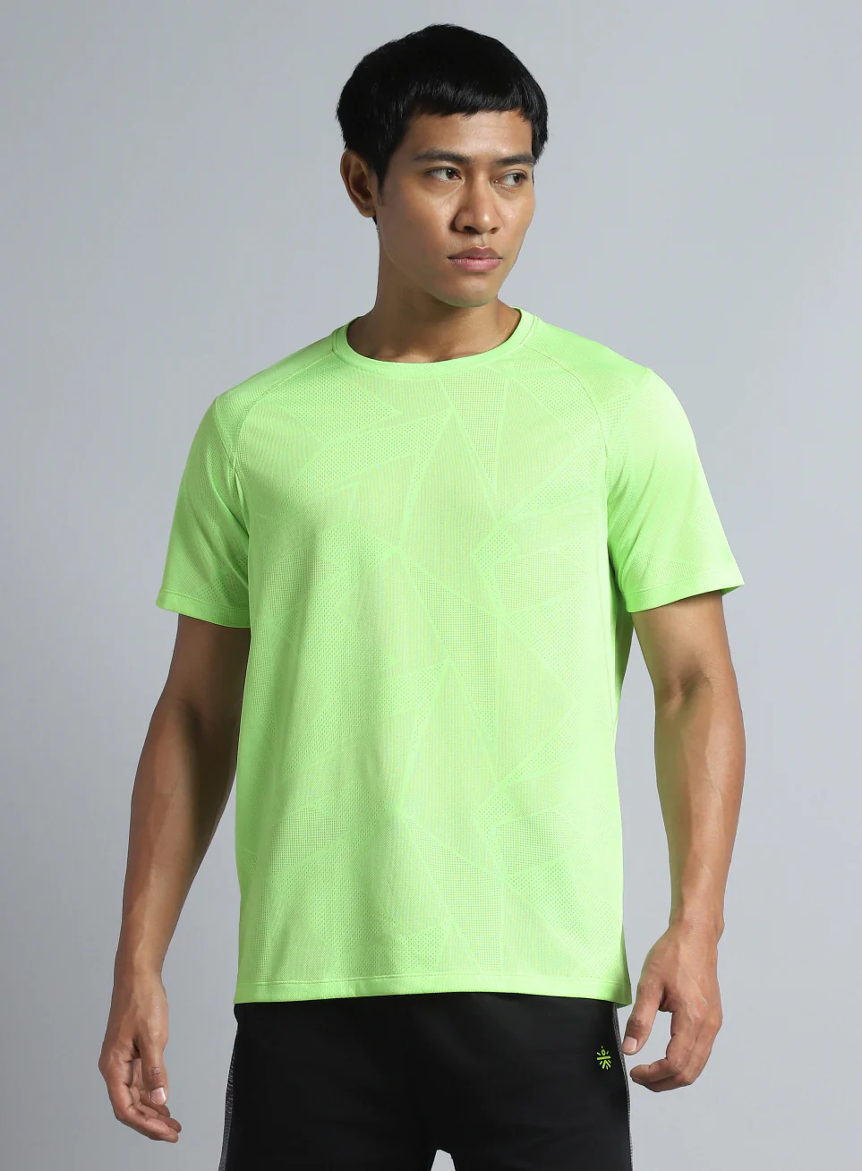 Men's Lime Power Training Sculpted T-shirt - Image 4