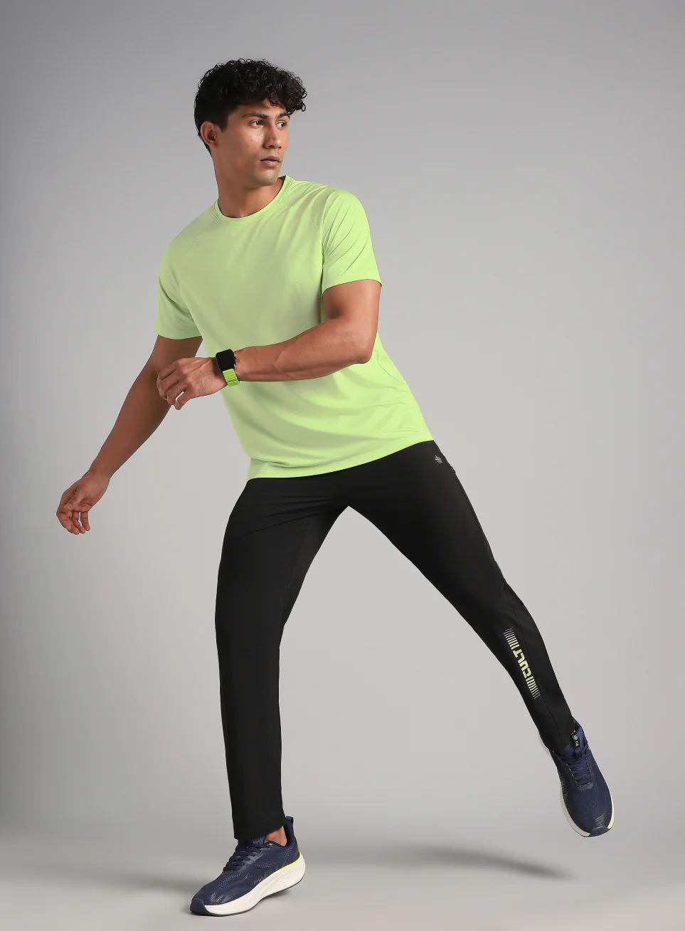 Men's Lime Run Forward T-Shirt - Image 3
