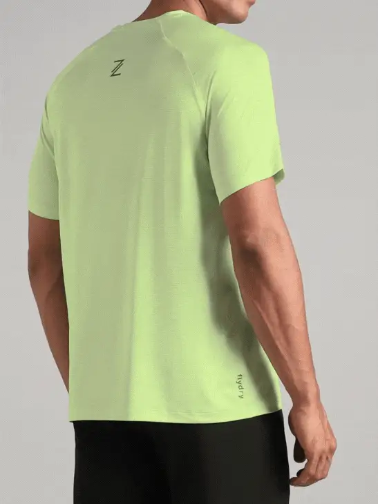 Men's Lime Run Forward T-Shirt - Image 9