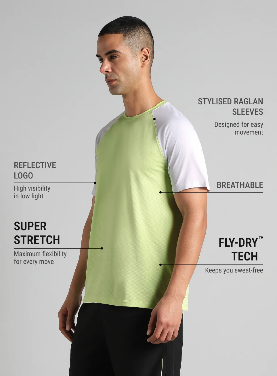 Men's Lime Runner's Speed T-shirt - Image 5