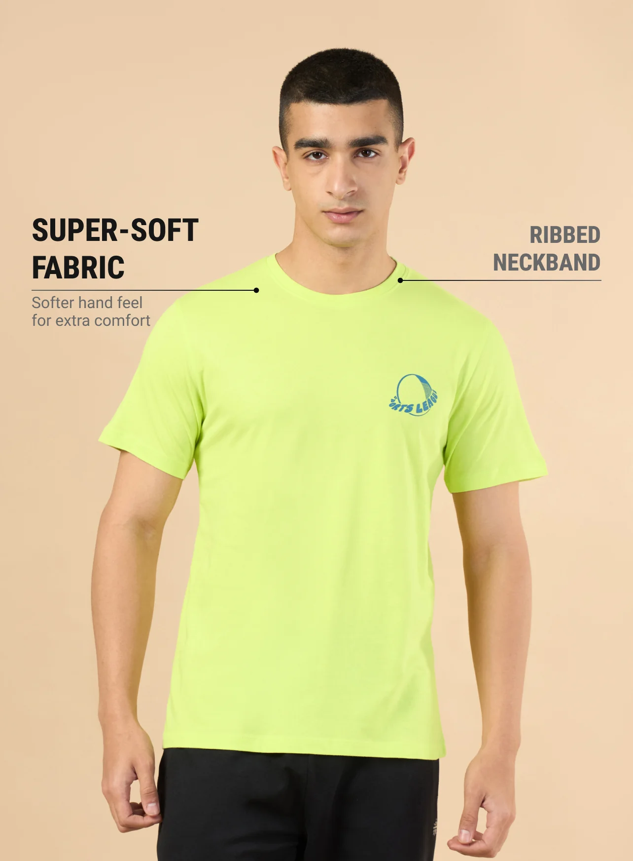 Men's Lime Sports League T-shirt - Image 5
