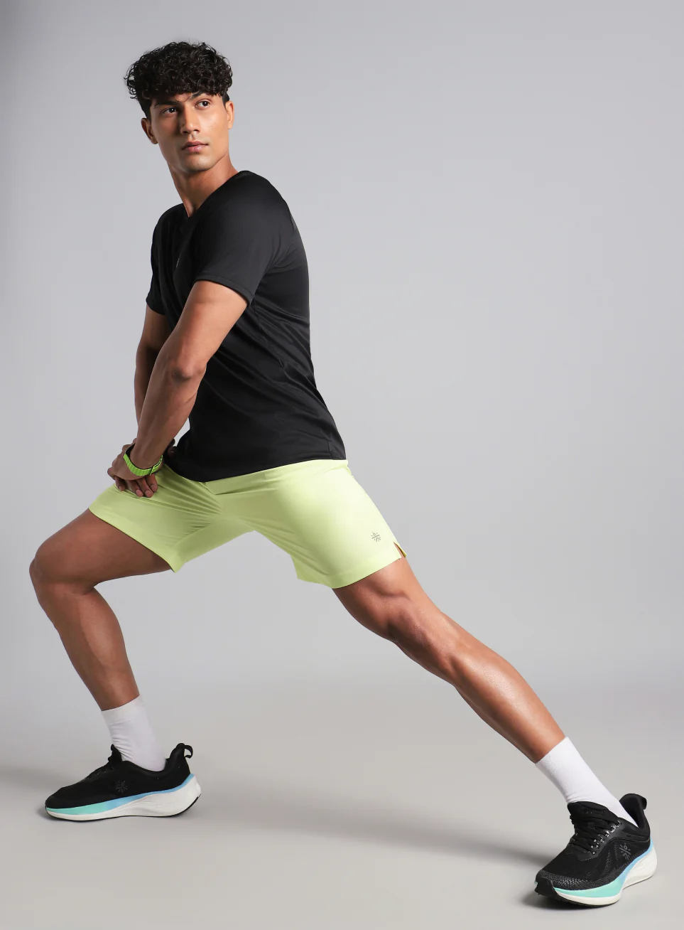 Men's Lime Swift Runner Shorts - Image 3