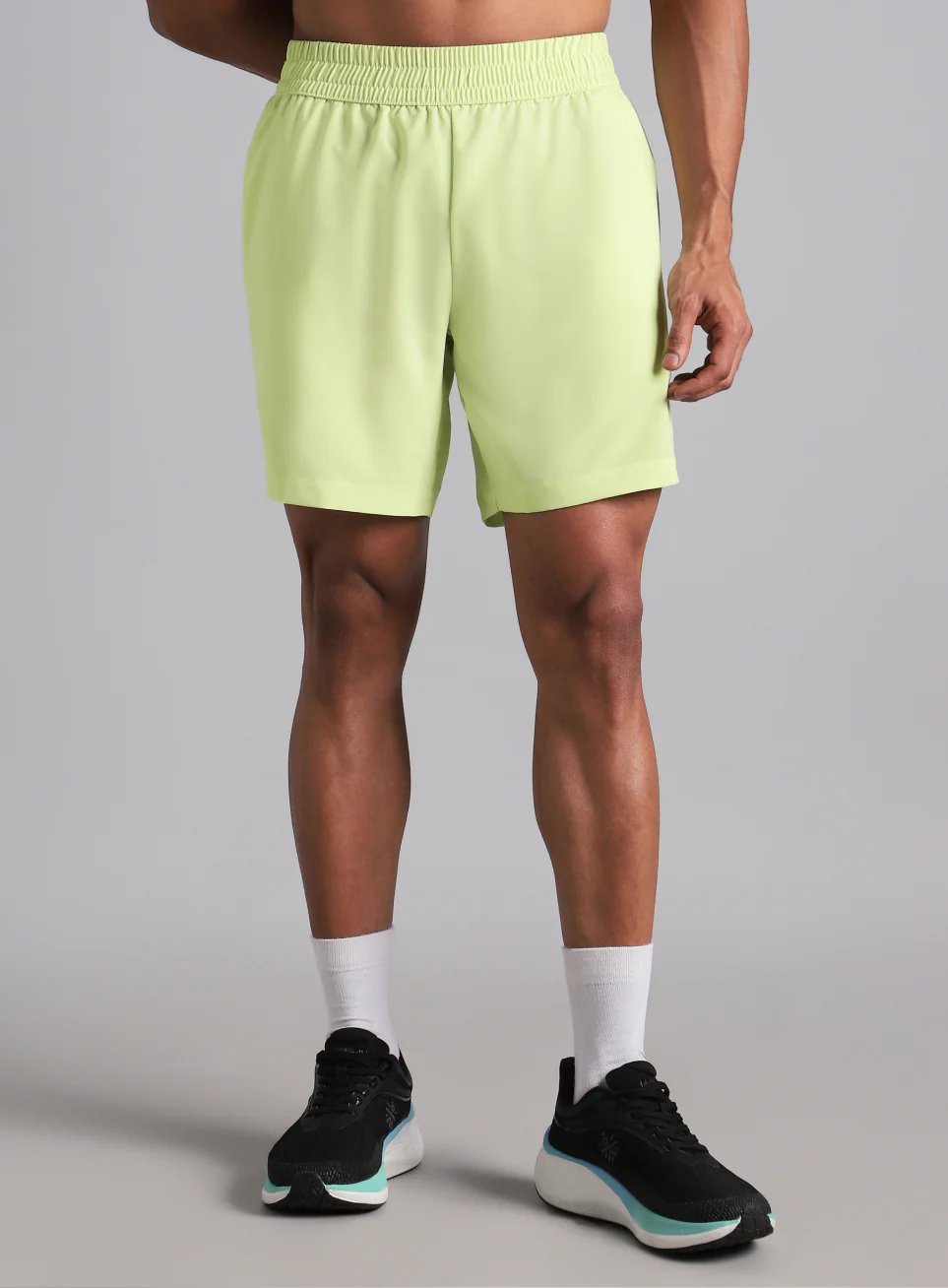 Men's Lime Swift Runner Shorts - Image 4