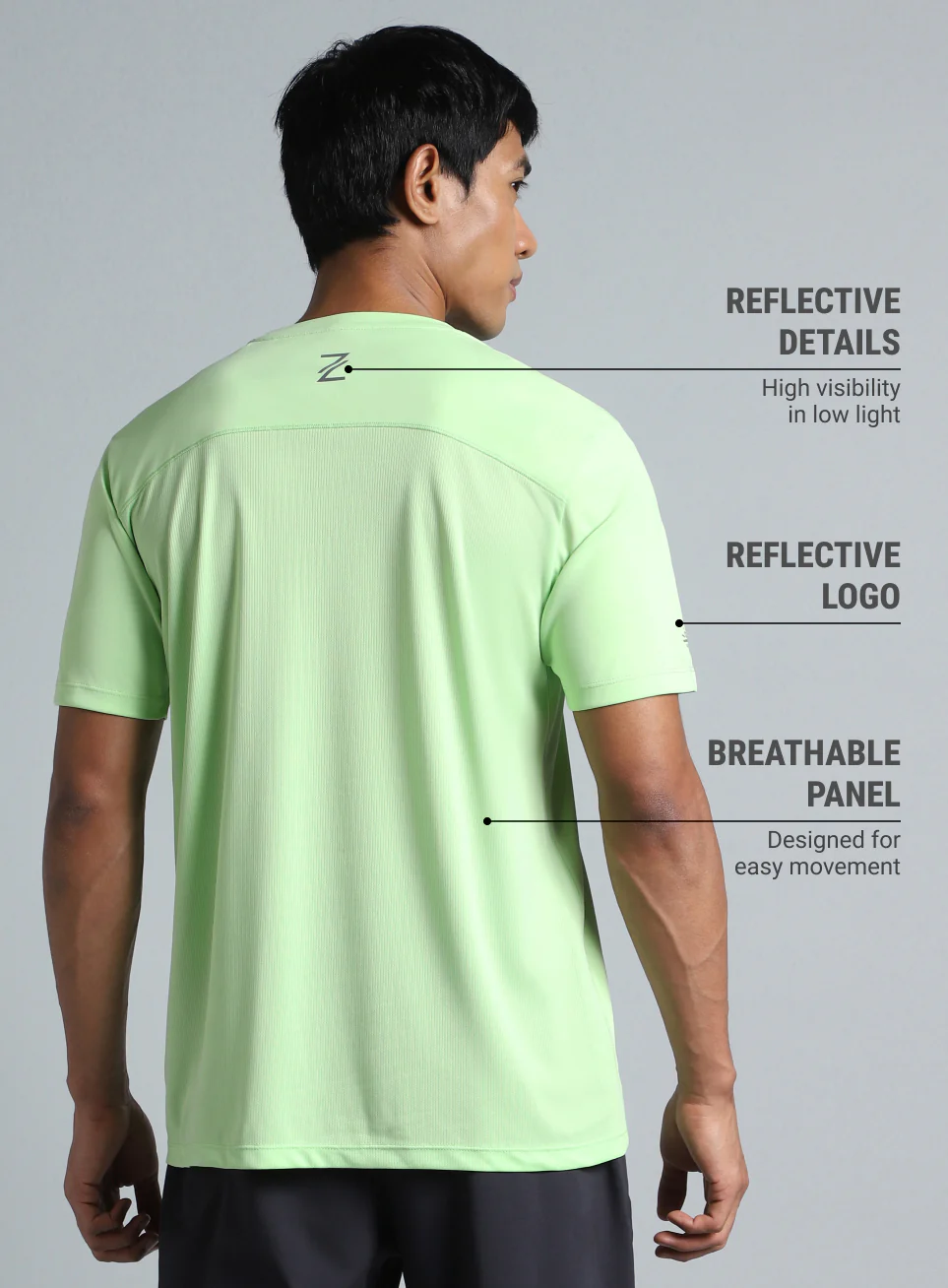 Men's Lime The Racer Pacer T-shirt - Image 6