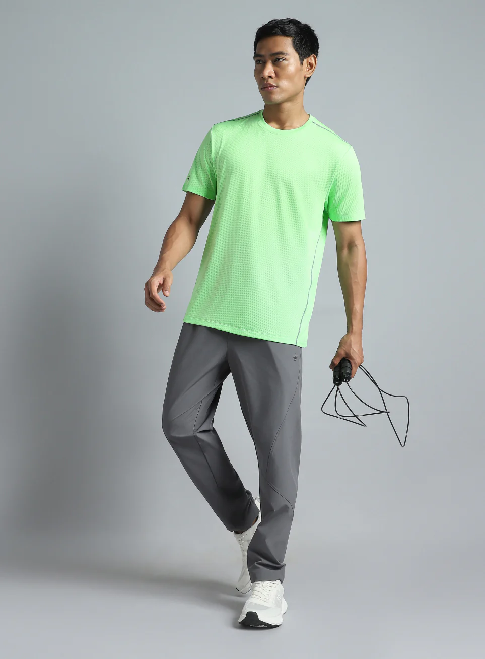 Men's Lime Train Day Essential T-shirt - Image 3