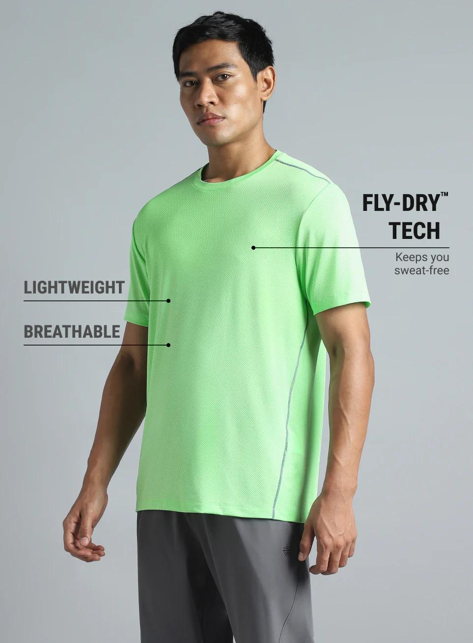 Men's Lime Train Day Essential T-shirt - Image 5