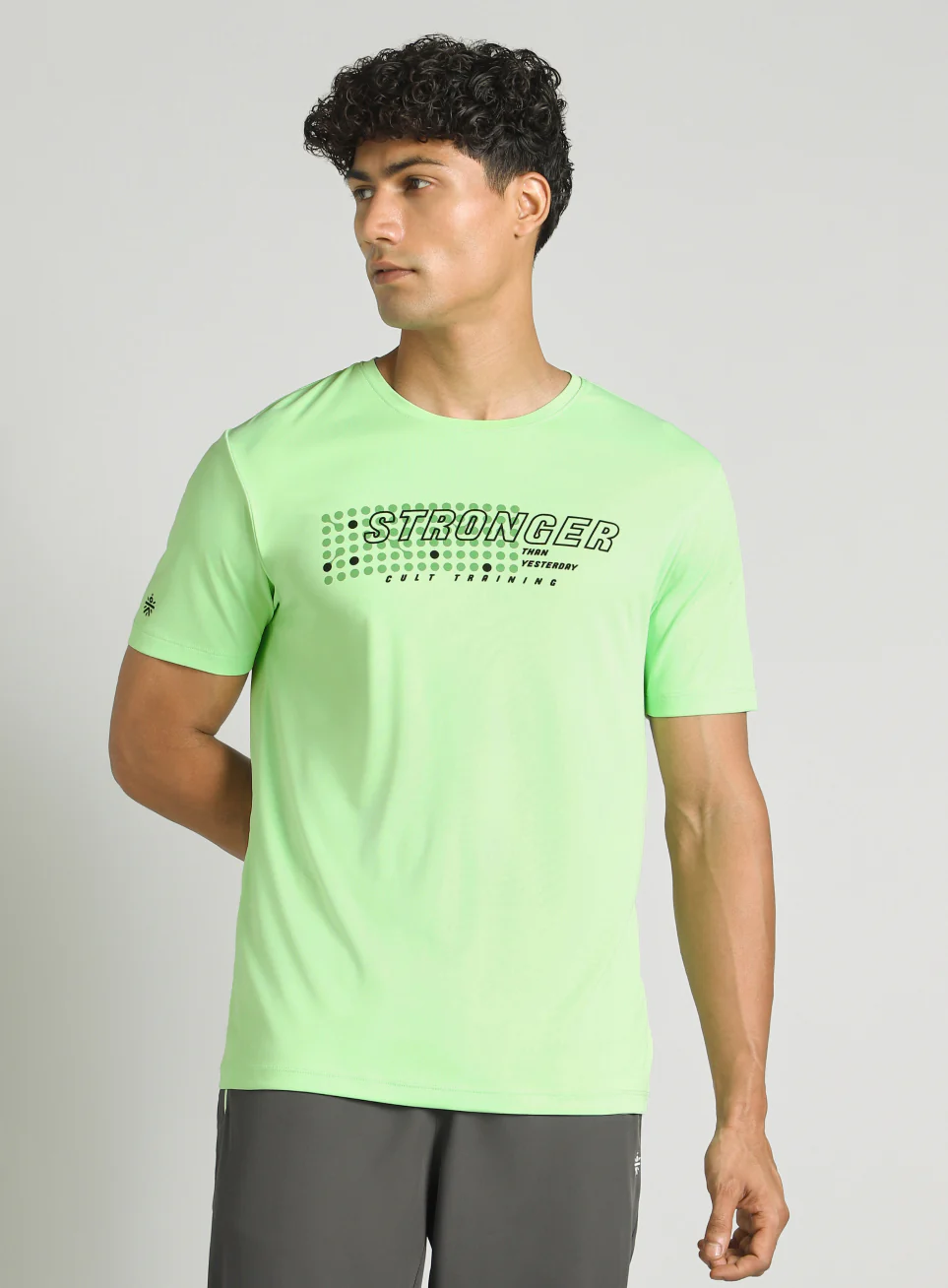 Men's Lime Train Stronger T-shirt - Image 4