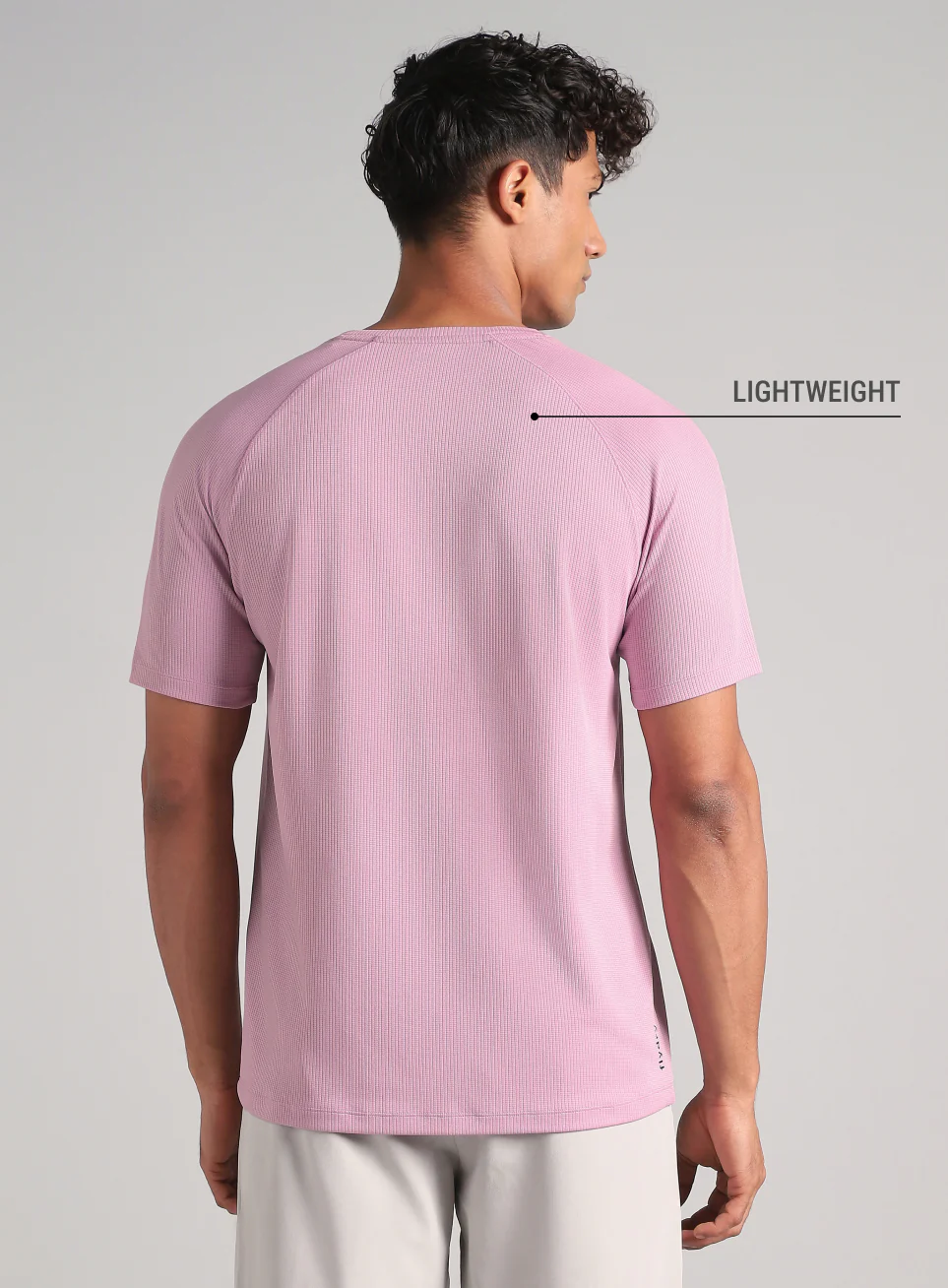 Men's Lt.Purple Easy Move Tee - Image 6