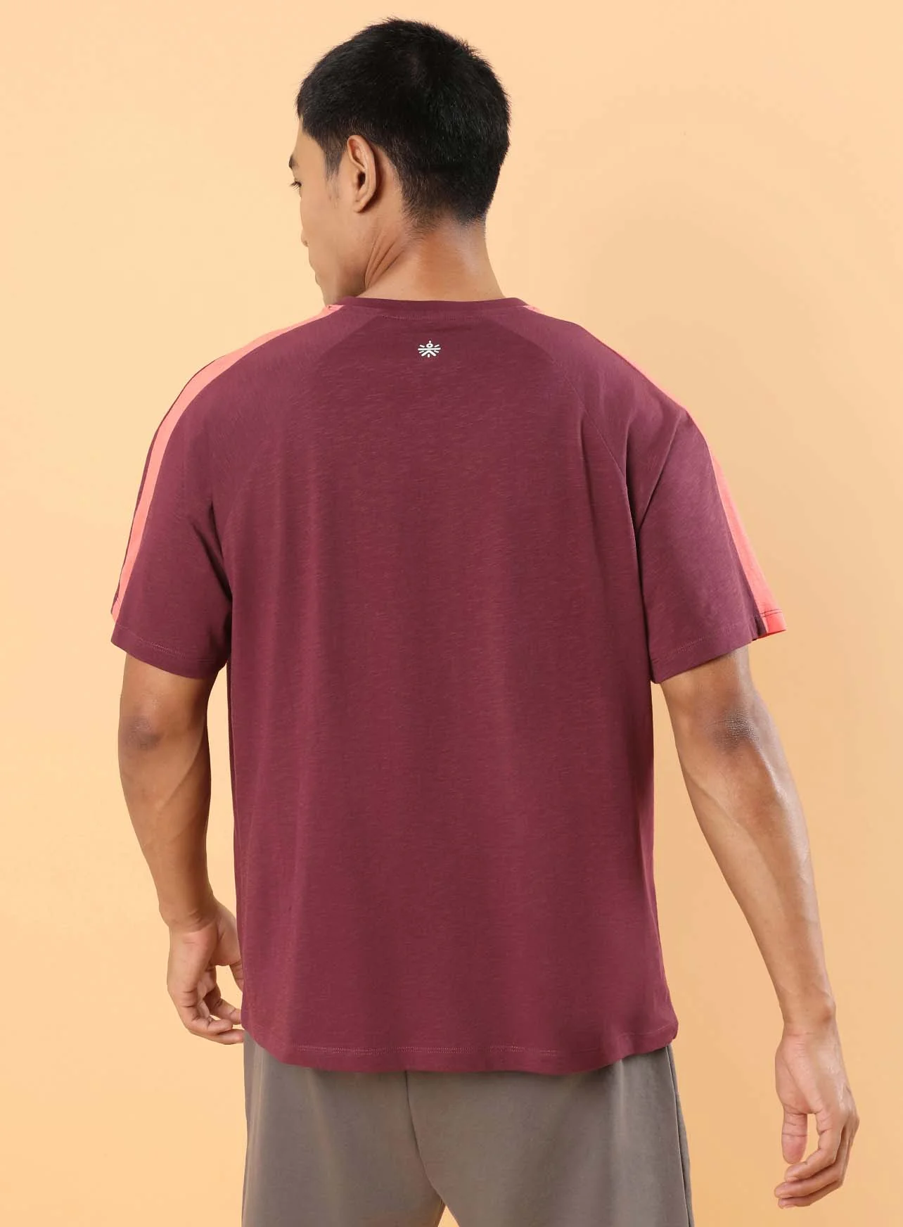 Men's Maroon Community Sports Relaxed fit T-shirt - Image 6
