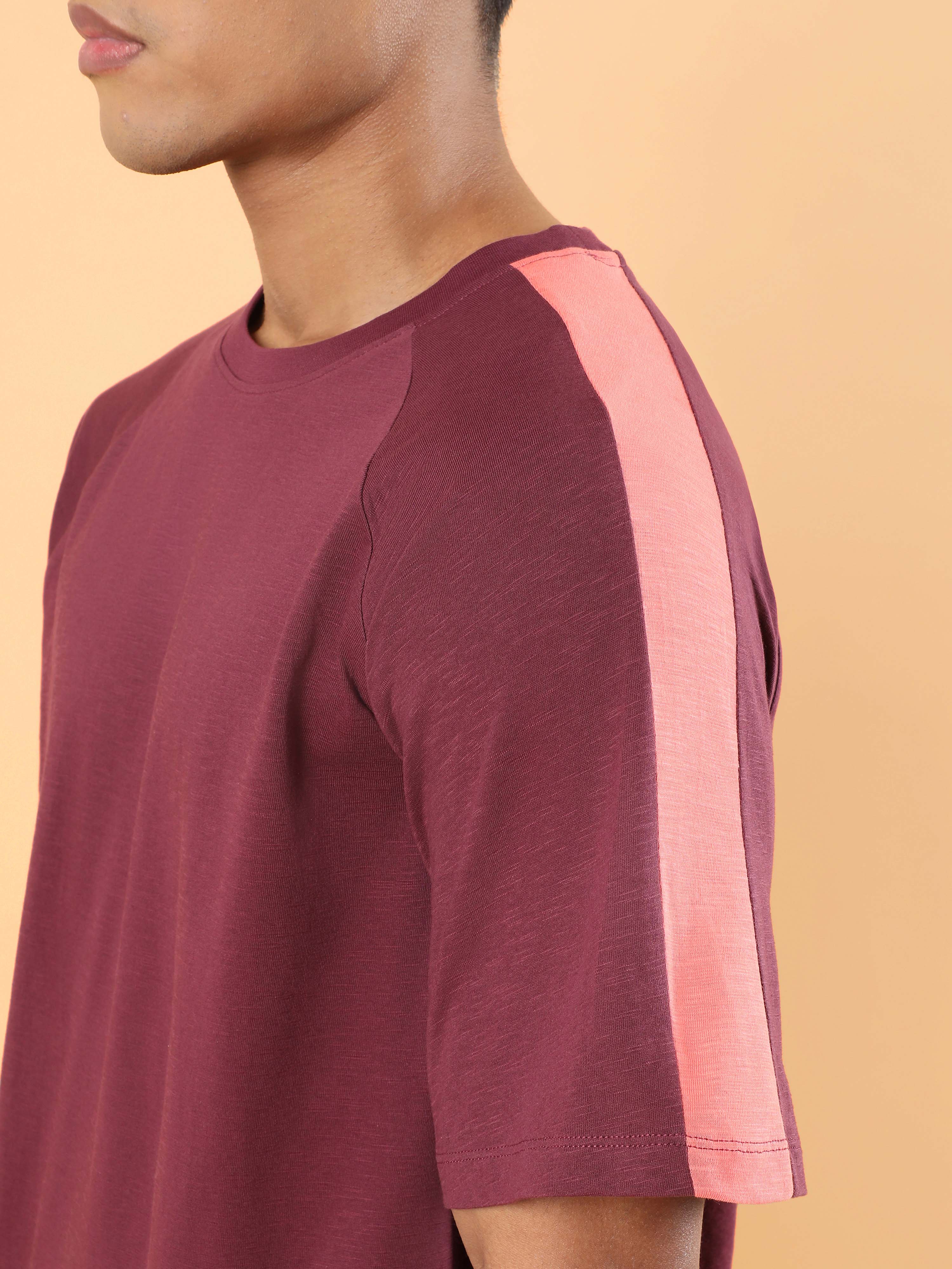 Men's Maroon Community Sports Relaxed fit T-shirt - Image 7