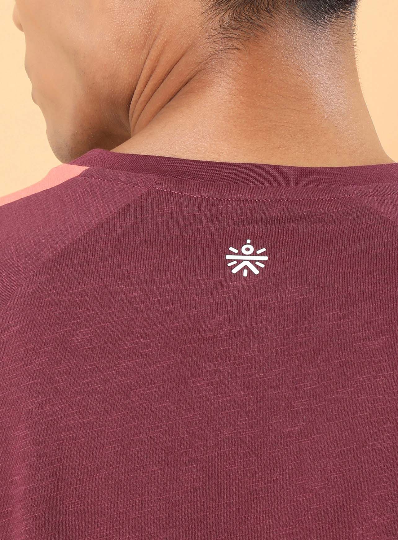 Men's Maroon Community Sports Relaxed fit T-shirt - Image 9
