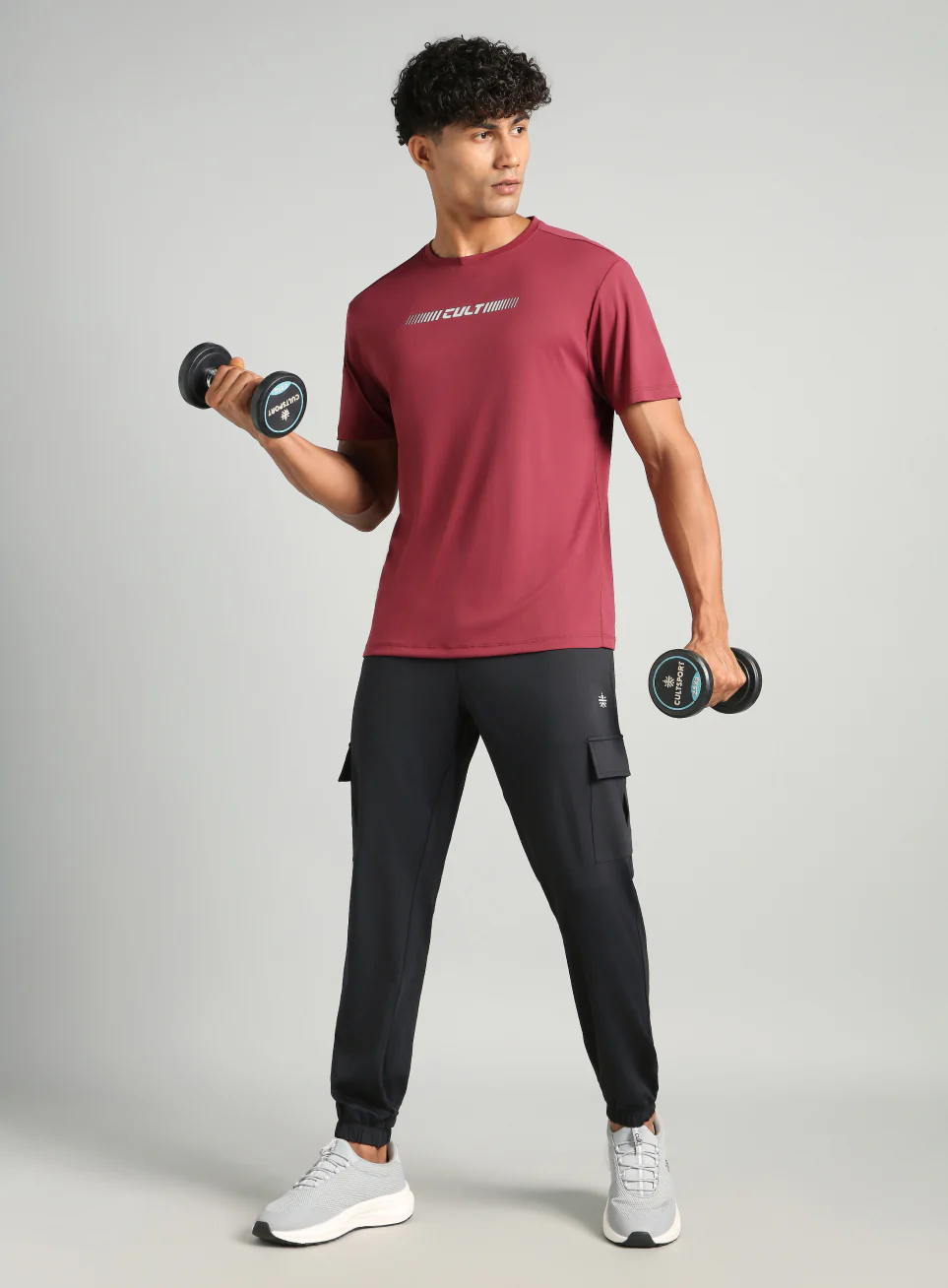 Men's Maroon Everyday Performance T-shirt - Image 2