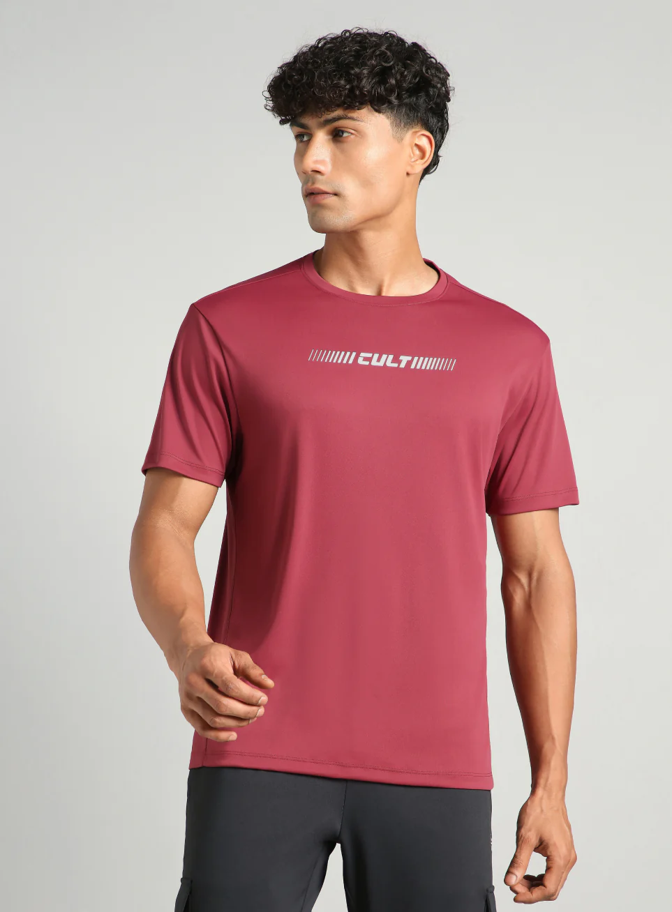 Men's Maroon Everyday Performance T-shirt - Image 4