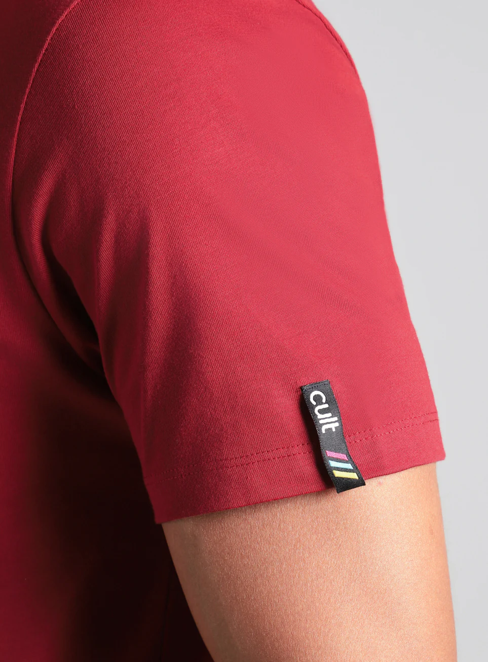 Men's Maroon In Motion Graphic T-shirt - Image 9