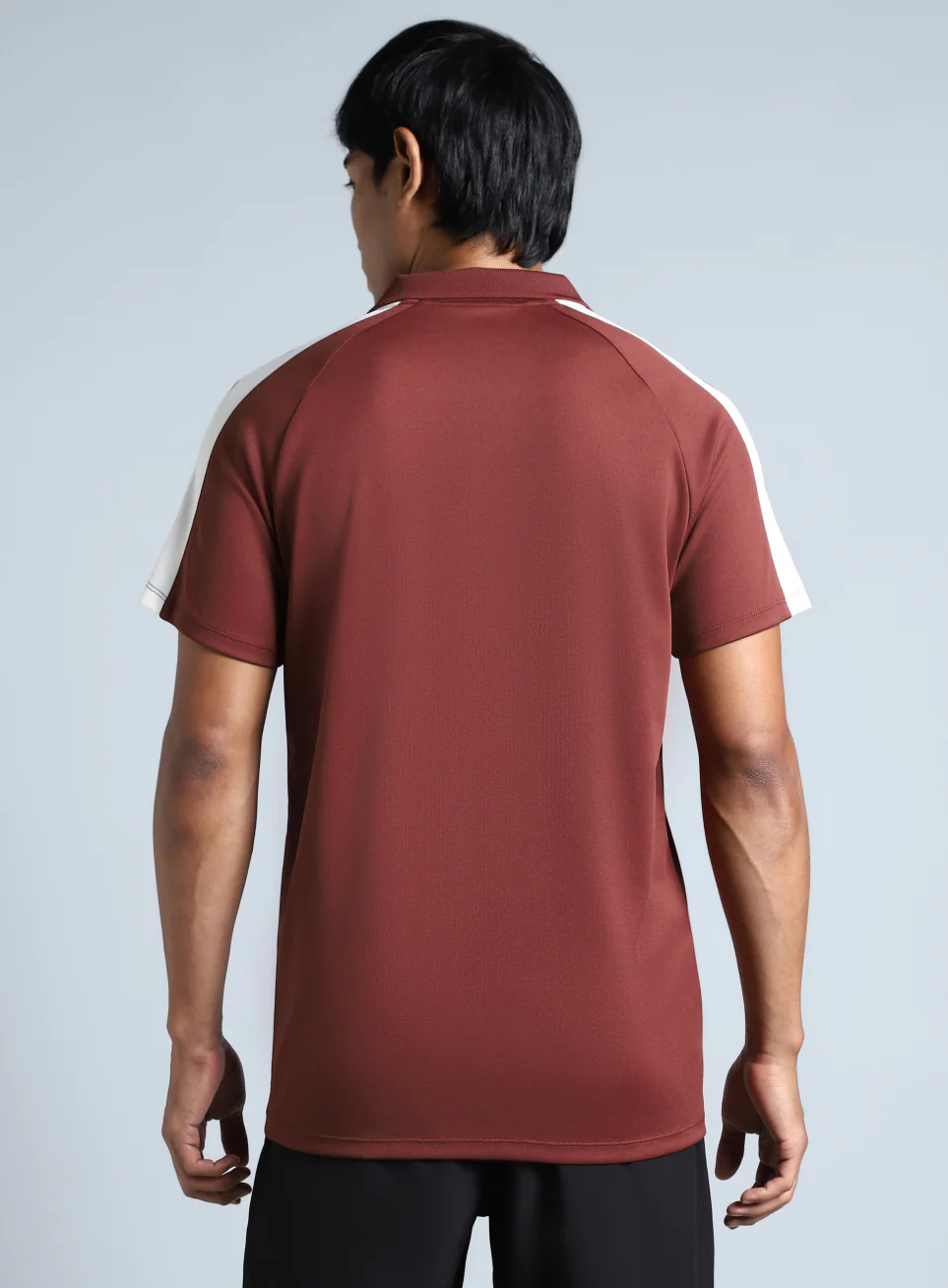 Men's Maroon Performance Essential Polo T-shirt - Image 6