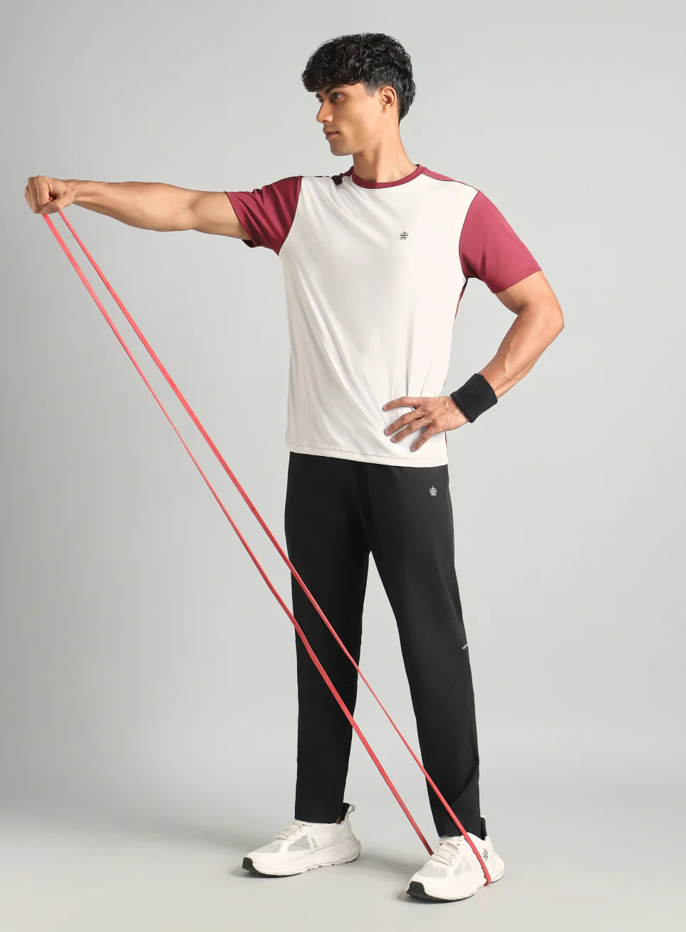 Men's Maroon Play Big FLY-DRY T-shirt - Image 3
