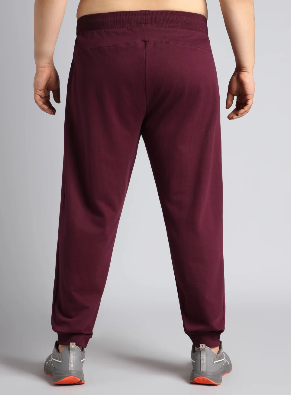 Men's Maroon Plus Size Training Essential Joggers - Image 6