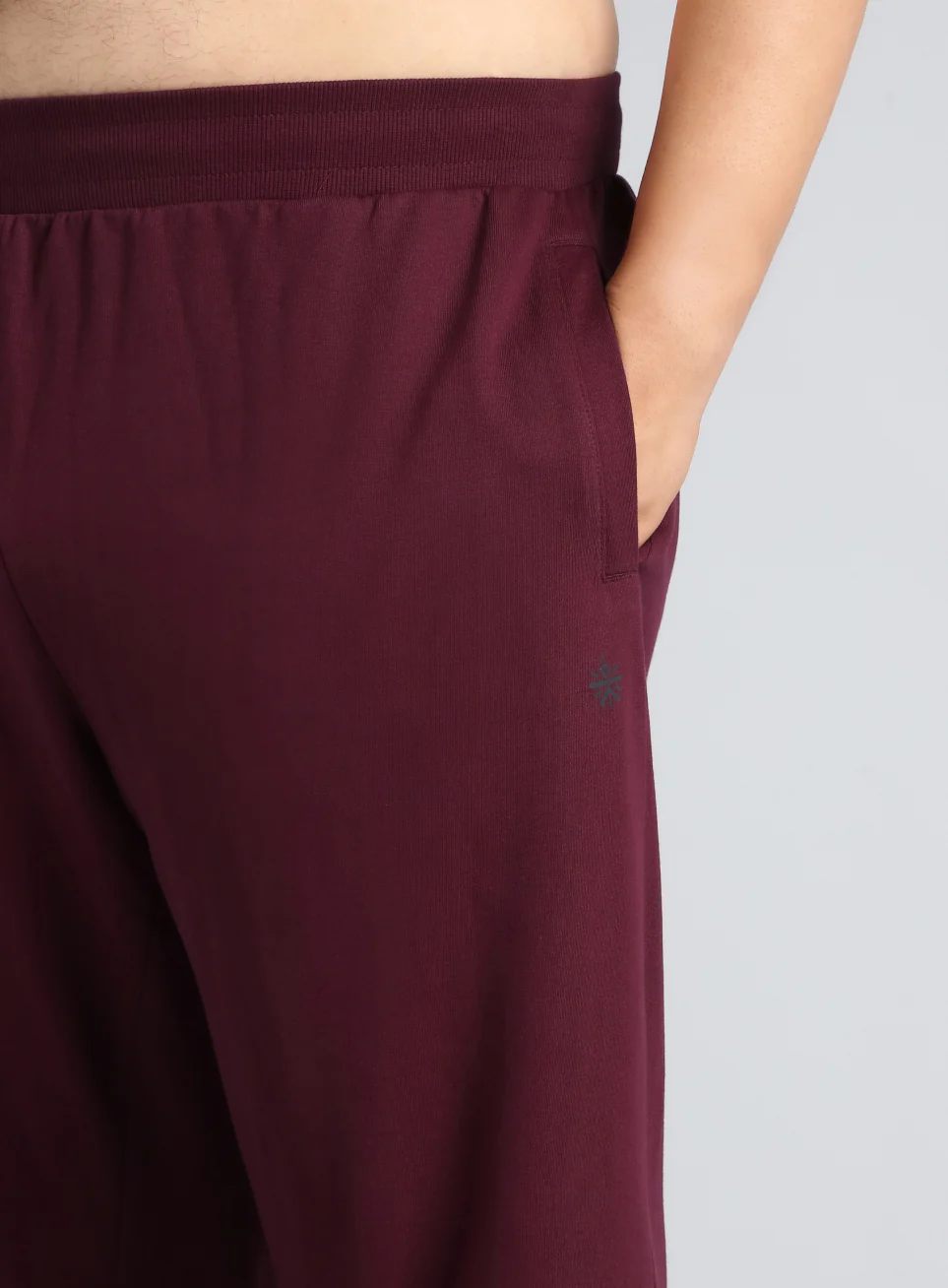 Men's Maroon Plus Size Training Essential Joggers - Image 7