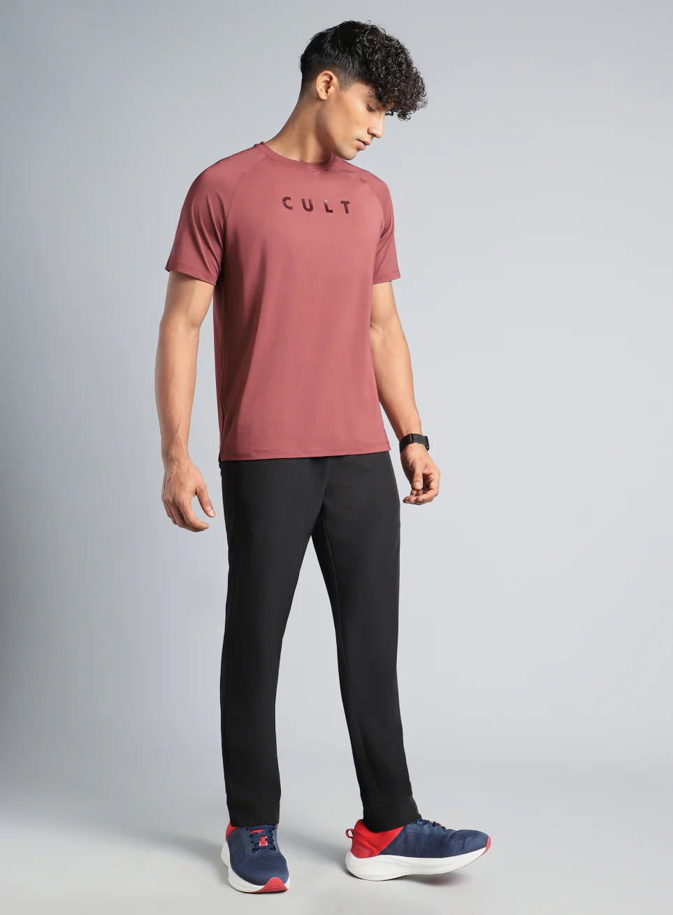 Men's Maroon Pro Run Athlete T-shirt - Image 3