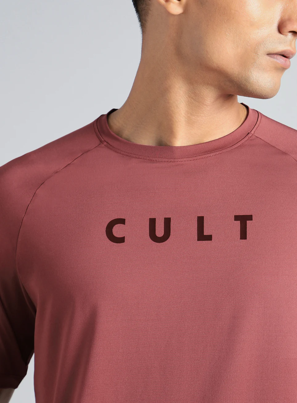 Men's Maroon Pro Run Athlete T-shirt - Image 7