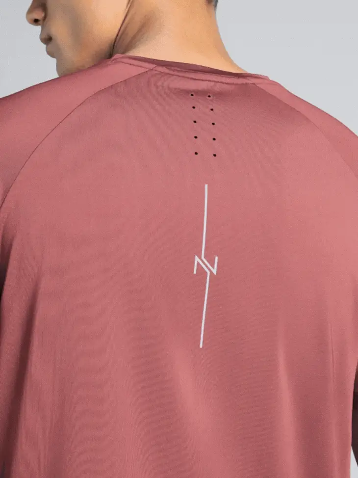 Men's Maroon Pro Run Athlete T-shirt - Image 9