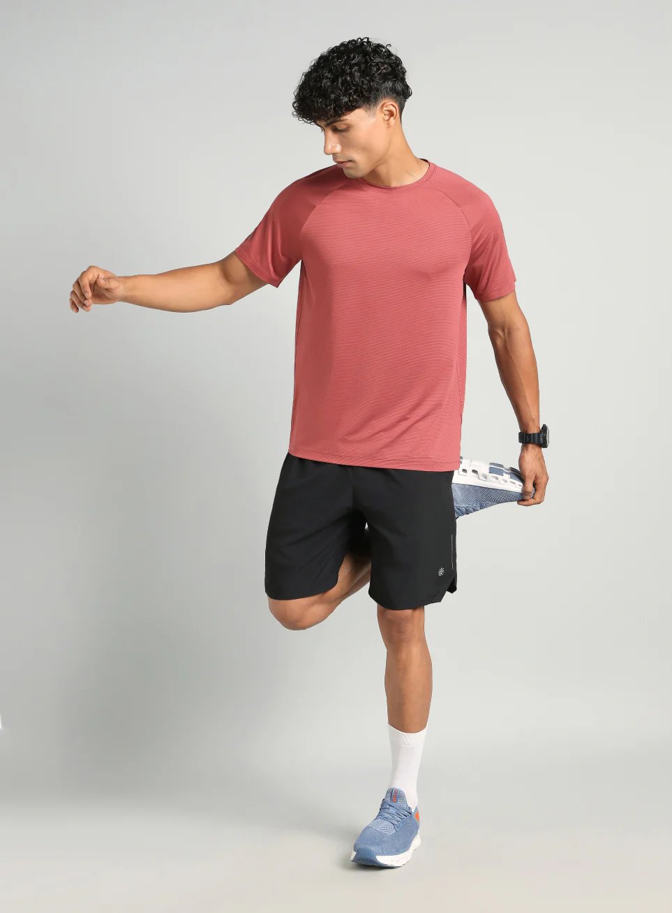 Men's Maroon Run Forward T-Shirt - Image 2