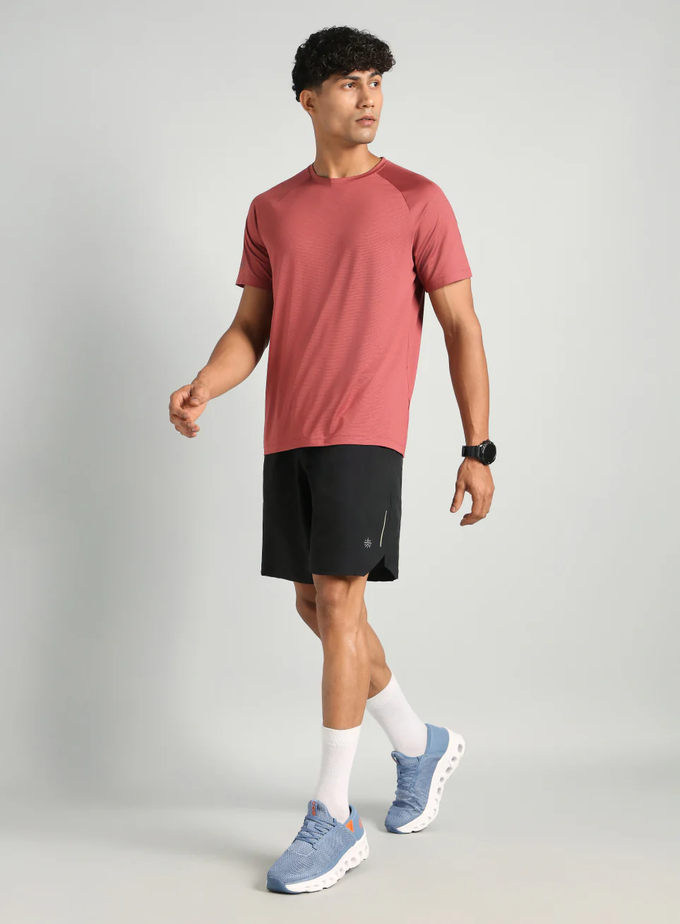 Men's Maroon Run Forward T-Shirt - Image 3